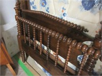 Antique Singlespool Bed Complete W/mattress