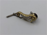 Seahorse Pin w/ Stones
