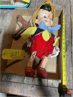 Large Pinocchio puppet marionette untested