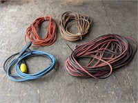 Lot of Assorted Extension Cords