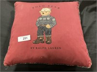 Classic Ralph Lauren Polo Bear Pillow.