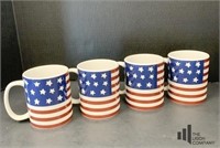 Set of Four Ralph Lauren Flag Mugs
