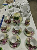 Limoge Tea Set, Noritake Silverdale China Pieces