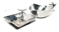 Dragonfly Metal Armetale Bowls- Lot of 2
