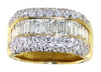 18kt Gold 2.81 ct Natural VVS Diamond Ring