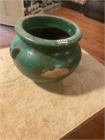 Large Green Ceramic Pot