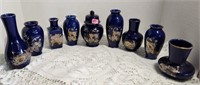 Coblat Blue vases Oriental