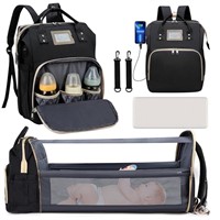 WF1571  GPED Diaper Bag Backpack, Foldable Crib, 2