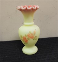 Fenton Burmese bud vase