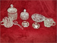 Lot of Vintage Cut Glass & EAPG Glassware Pieces