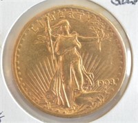 1908 $20 Saint-Gaudens Double Eagle Gold Coin