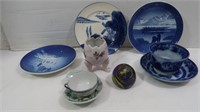 Misc Decor-2 Royal Copenhagen Plates, & more