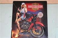 Metal Harley Davidson Sign