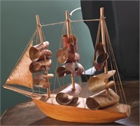 Birch Bark Model Schooner