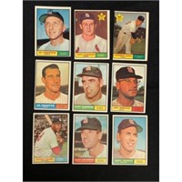 (25) 1961 Topps Baseball Cards Nice Shape