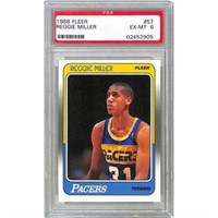 1988 Fleer Reggie Miller Rookie Psa 6