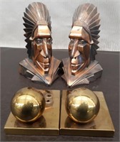 Flat- Indian and Knob Bookends