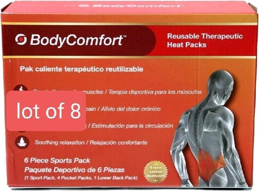 New Lot of 8, Body Comfort - Reusable Therapeutic