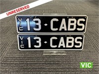 Victorian Number Plates 13 CABS