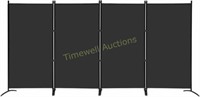 MAYOLIAH 4 Panel Privacy Screen 6FT Black