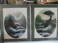 2 framed Matted Prints