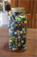 Quart Jar of Marbles
