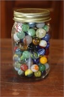 Pint Jar of Marbles