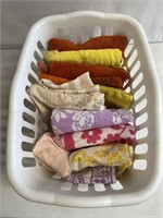 Bath towels/laundry basket