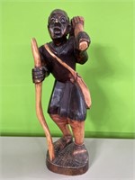 Wooden carved man figurine