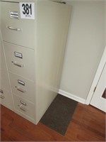(4) Drawer Filing Cabinet 26.5"Dx52.5"Tx15"W