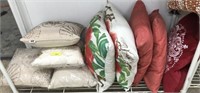 GROUP OF DECORATIVE PILLOWS