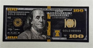 2009 $100 24KT GOLD NOTE