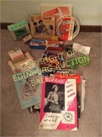 LOT - VINTAGE SEWING /QUILTING/ NEEDLEPOINT ITEMS