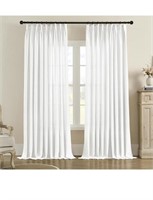 (New) Pinch Pleated Sheer Curtains 84 Inches Long