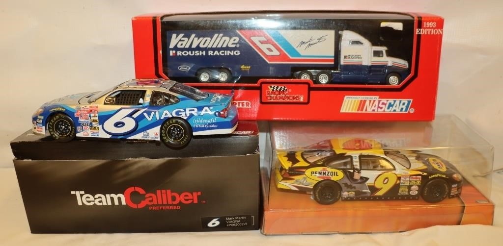 3 Mark Martin Nascar Collectibles: