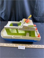 Fisher Price Vintage Tug Boat / Coast Guard Boat