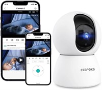 FEBFOXS Baby Monitor Security Camera  WiFi Indoor