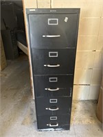 5 Drawer Anderson Hickey Co  Filing Cabinet
