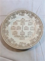 1959 calendar plate