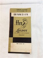 Complete catalog as of October 19 50 London long