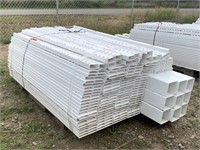 (AX) New (8) 6'x6' White Vinyl Fence Panels