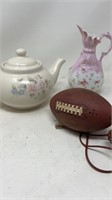 Pfaltzgraff Tea pot, Football Phone & Vase