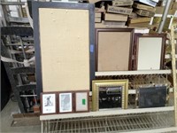 Poster Board & Assorted Frames & Mirror