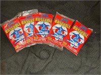 Score 1988 Baseball Card Packs (5)