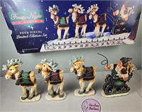 David Frykman 4 Piece Santa Reindeer Set