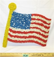Melted Plastic Popcorn American Flag