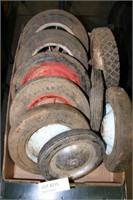 FLATBOX OF RUBBER WHEELS