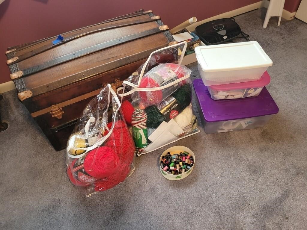 yarn and sewing lot