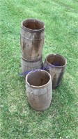 4 wood nail kegs