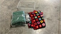 Blankets, Afghan Granny Square, Basket